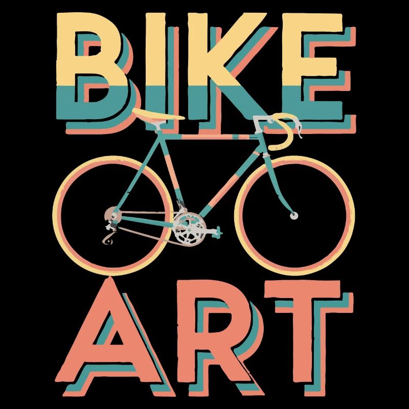 Lebendiges Fahrrad-Kunst-Design