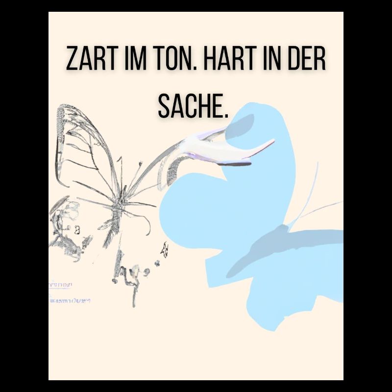 Empathie douce avec le papillon et la cigogne
