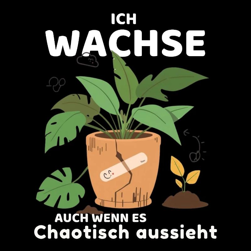 Ich wachse, auch wenn es chaotisch aussieht