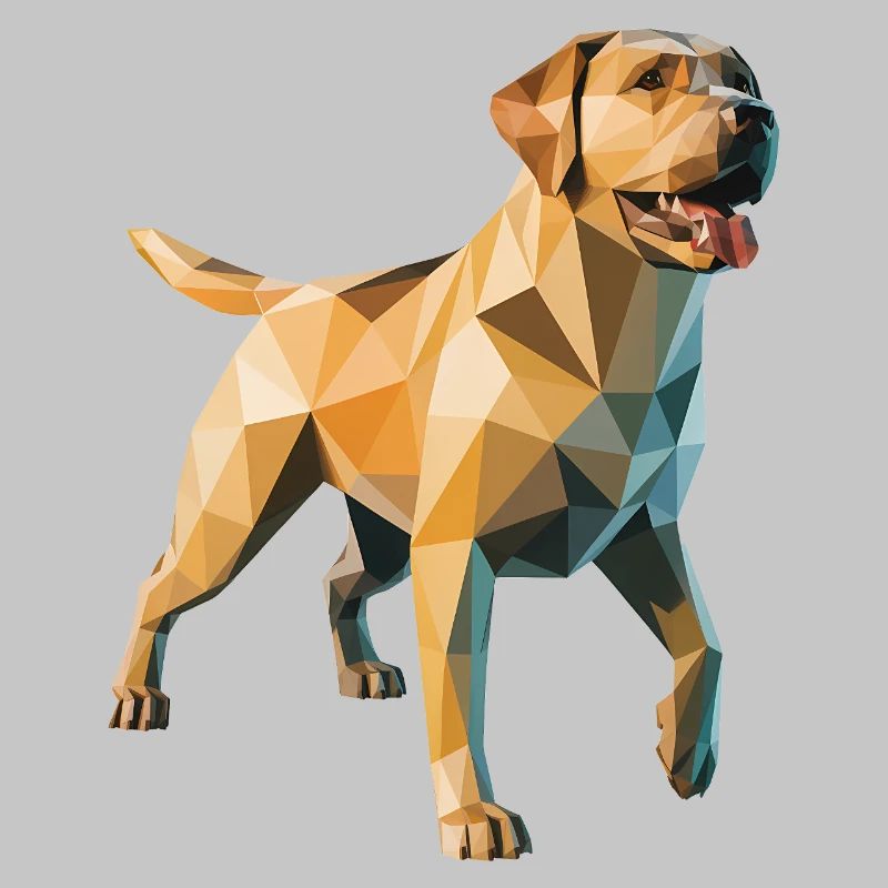 Labrador Retriever - Cool Low Poly Logo