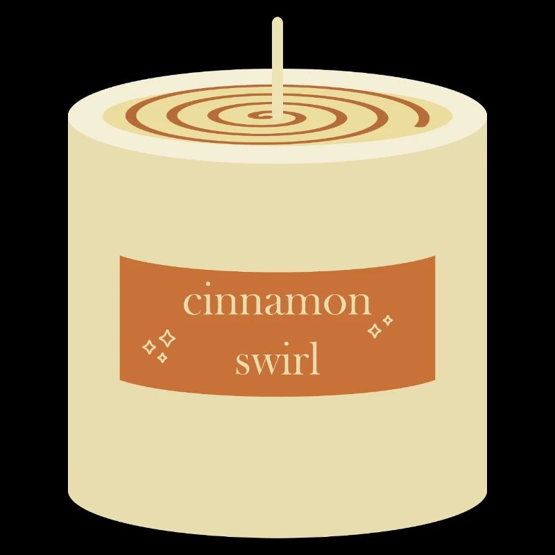 Bougie tourbillon de cannelle