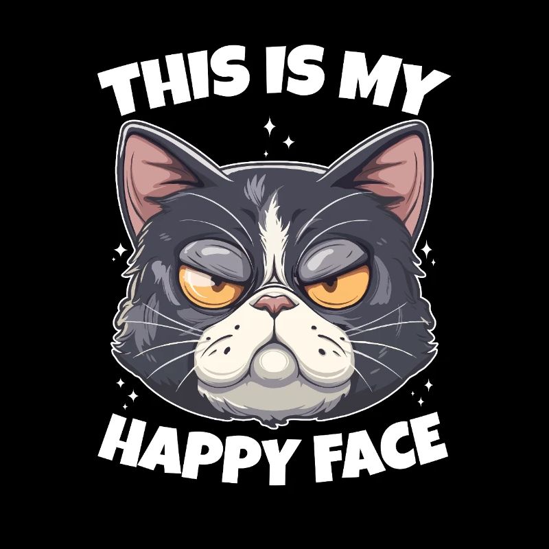 C’est mon chat au visage heureux