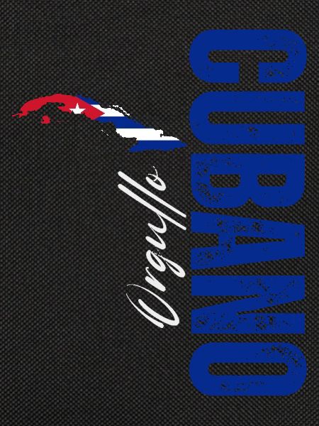 Cuban pride, vertical design