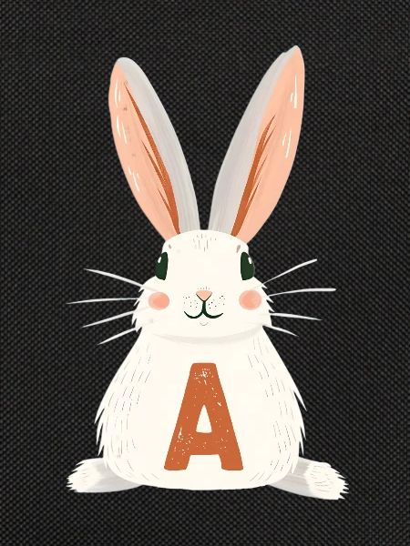 A -Letter - Bunny - Personalizable