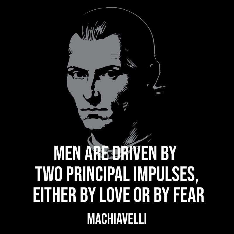 Amour ou Peur : conception de citation de Machiavel
