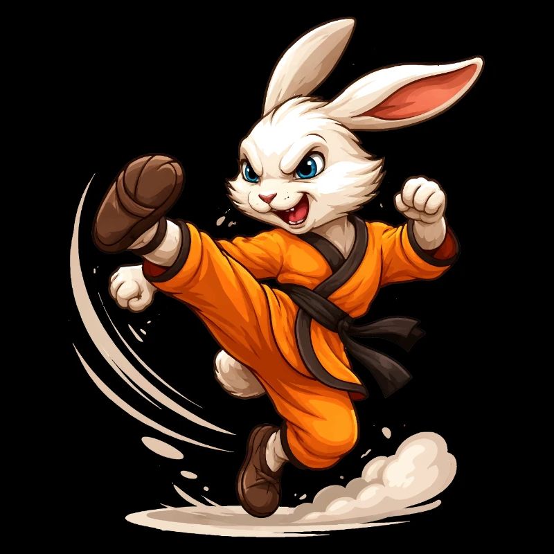 Hase Kung Fu Karate Ninja Fun Design