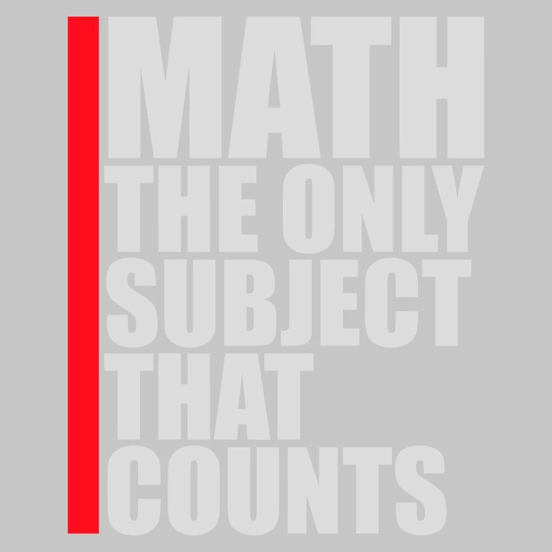 Math The Only Subject That Counts Nerd Mathe Logo