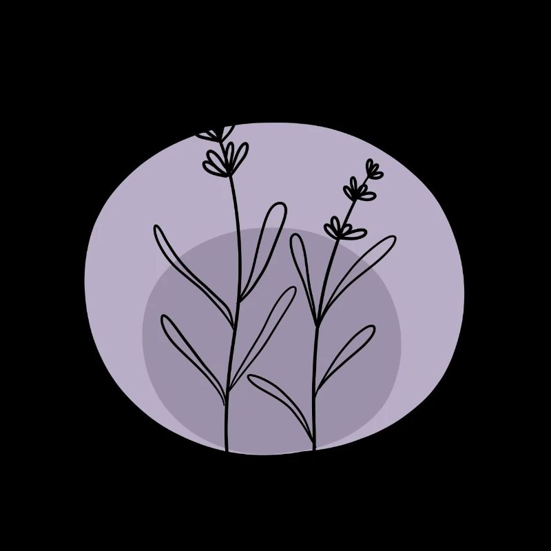 Lavendel schwarz lila