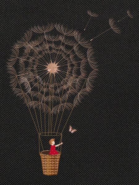fanciful dandelion balloon