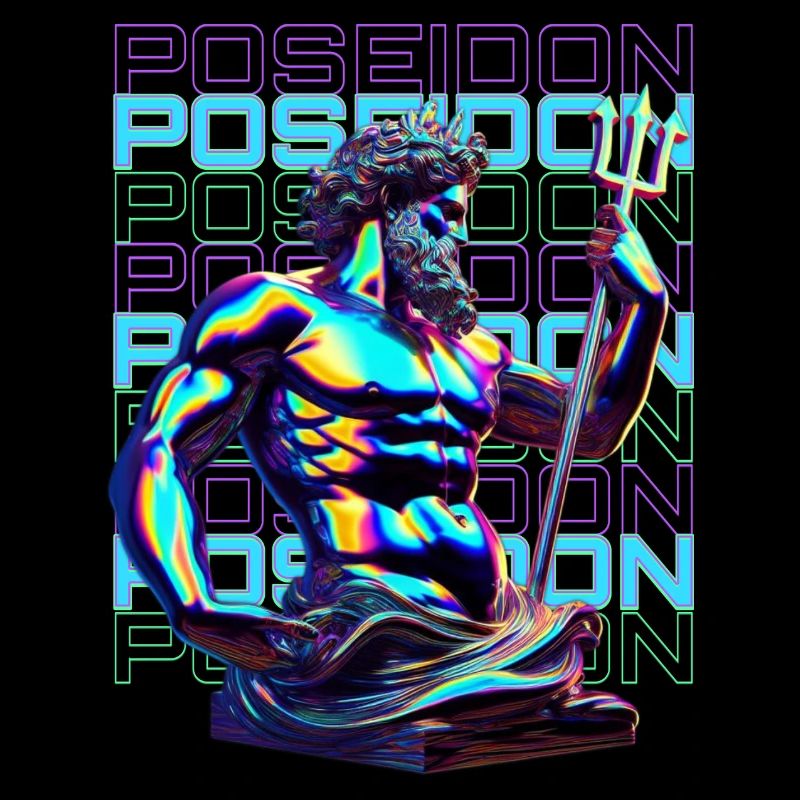 Néon Poséidon Trident