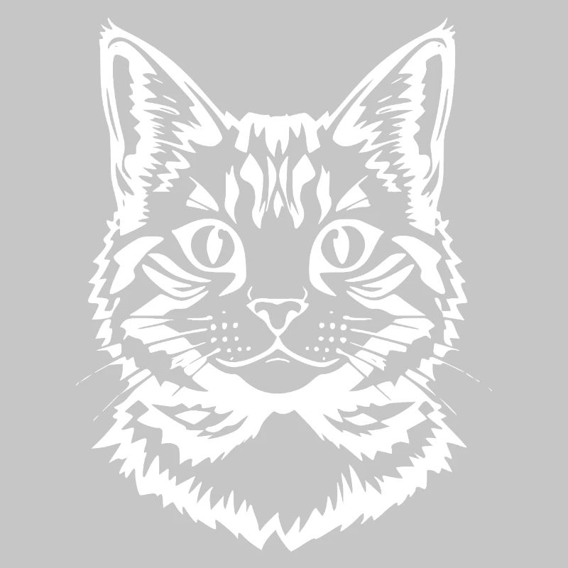 Cat White Cat Head Kitten Tiger Cat Gift