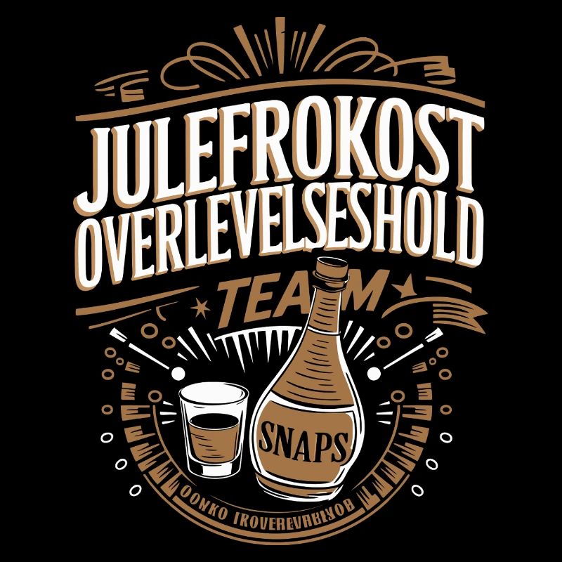 Julefrokost Snaps Design de célébration des fêtes de l’équipe