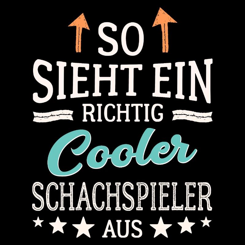 So sieht ein richtig cooler Schachspieler aus  