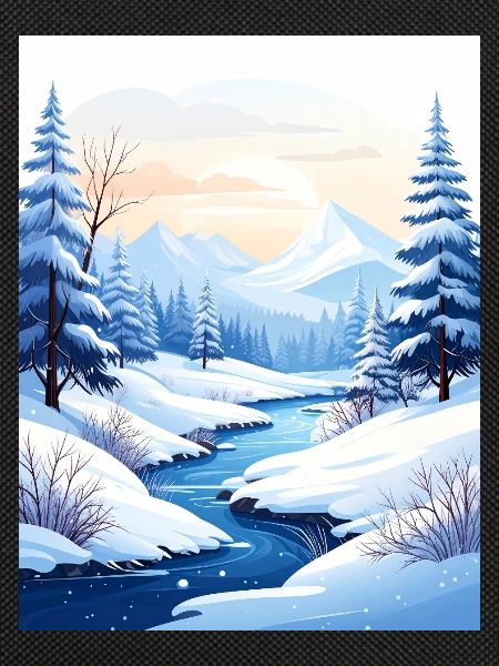 Verschneite Winterlandschaft