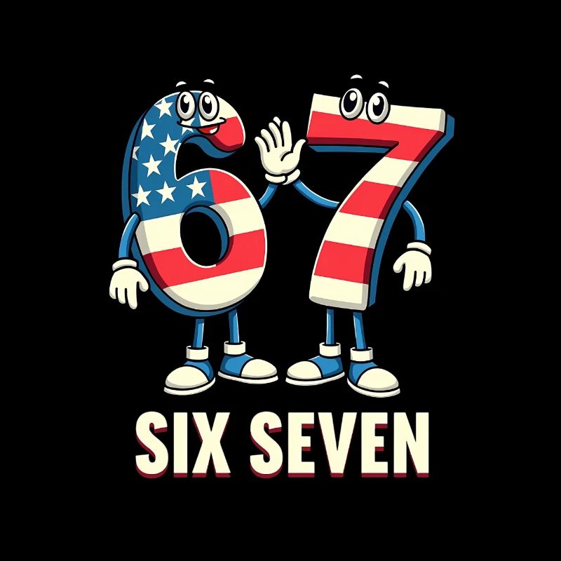 US Flag 67 Memes Six Seven