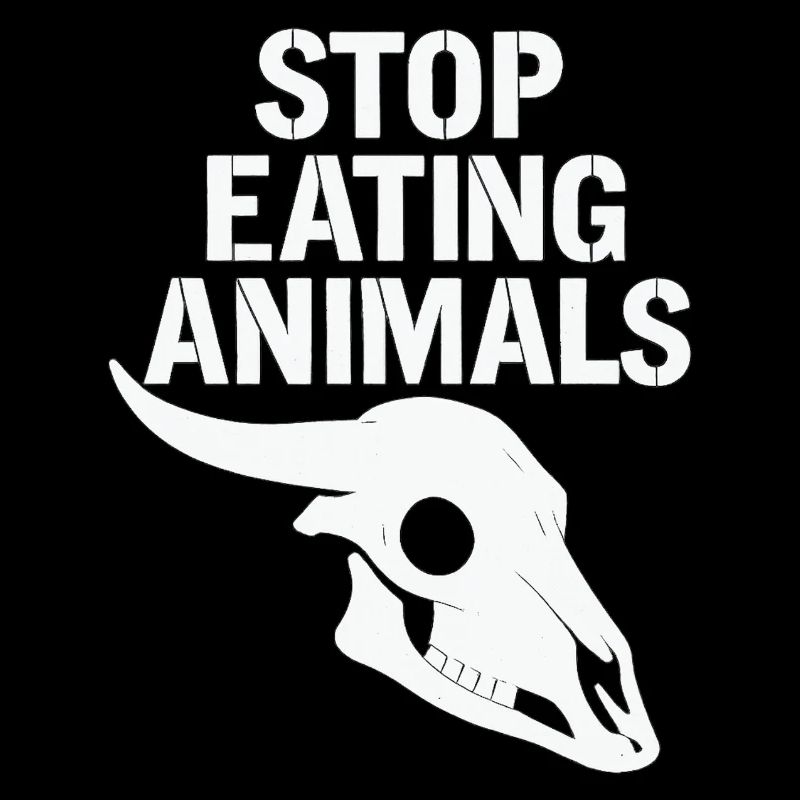 Stop Eating Animals Skull