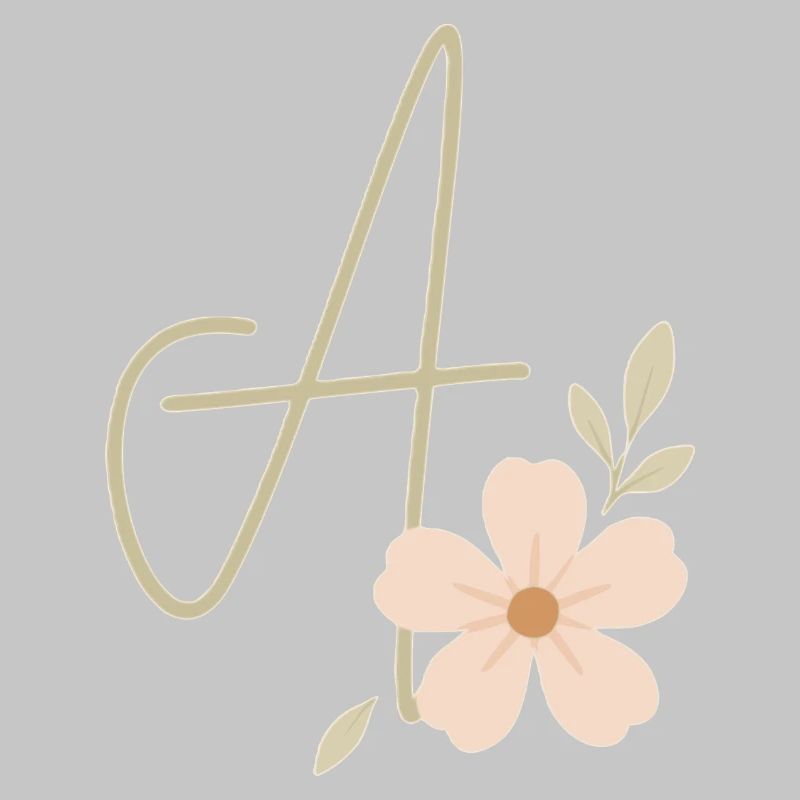 Monogramm Eine Blüte
