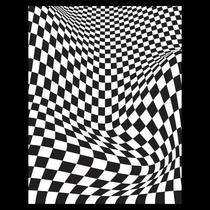 Illusion à damier déformée