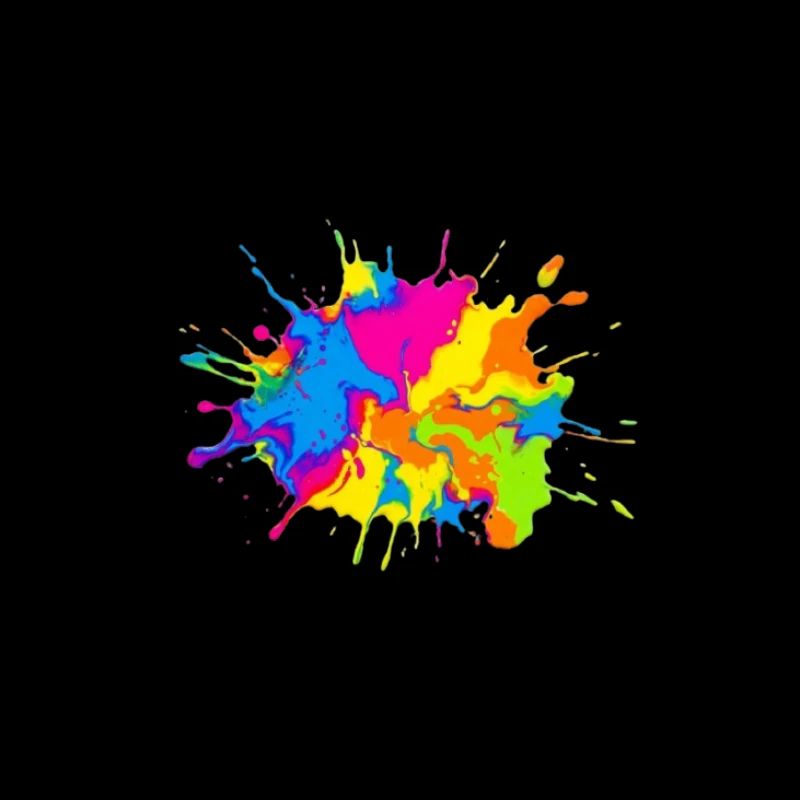 Regenbogenfarbe-Spritzexplosion