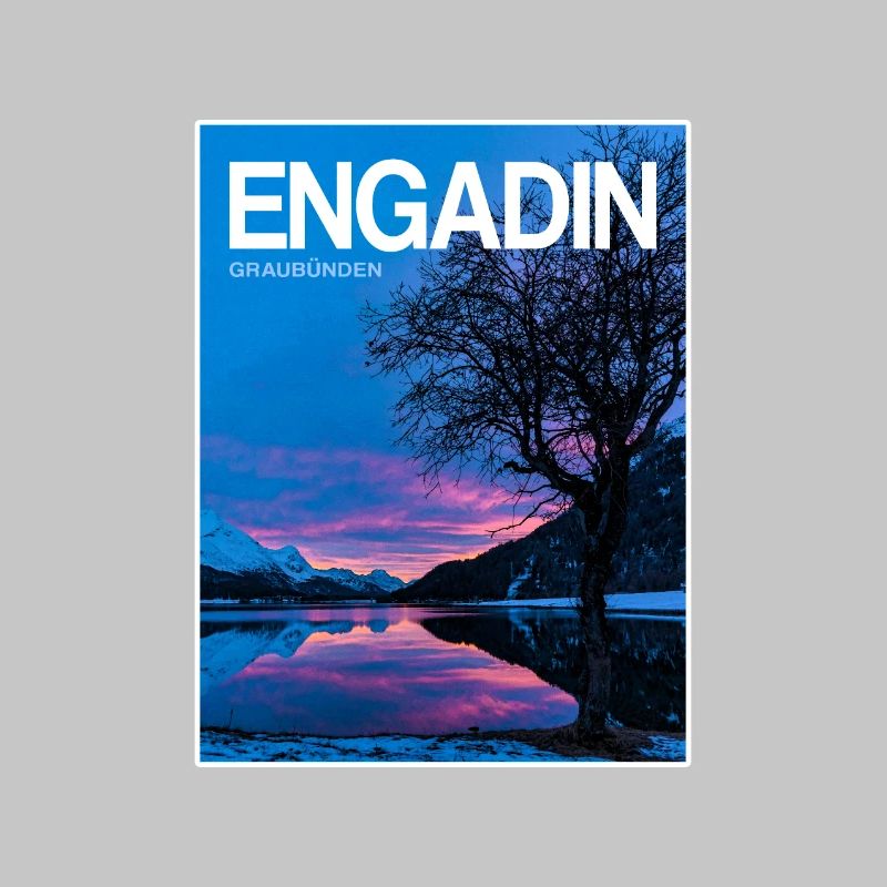 Engadin Seenlandschaft Abendlicht