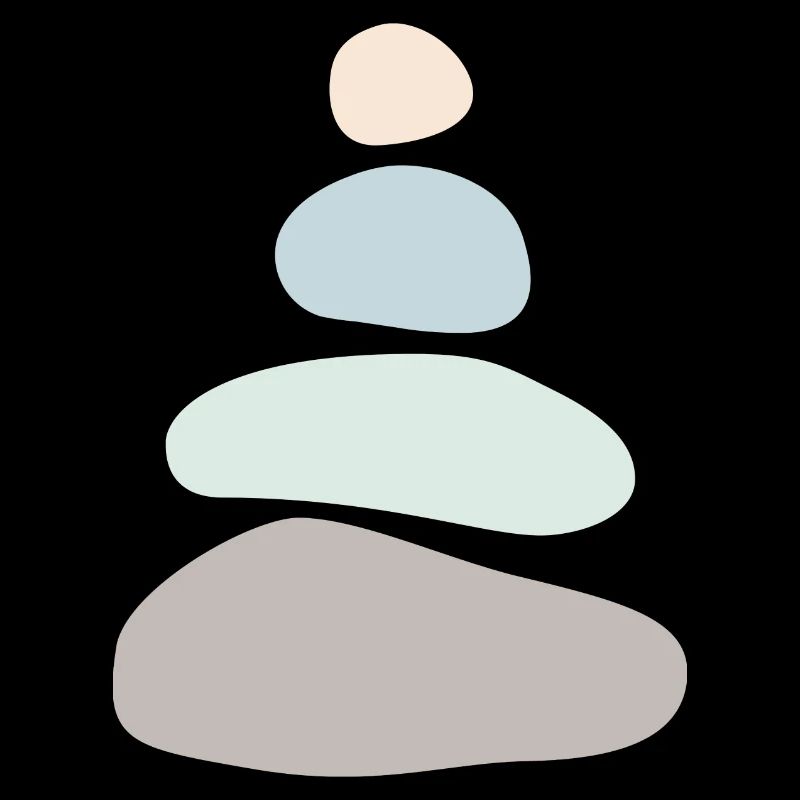 Minimalist Stone Stack – Zen Balance Art