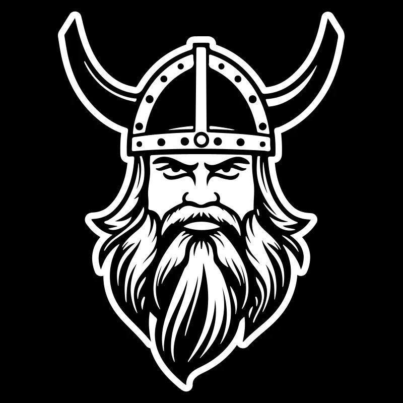 Wikinger Kopf Krieger Valhalla Odin