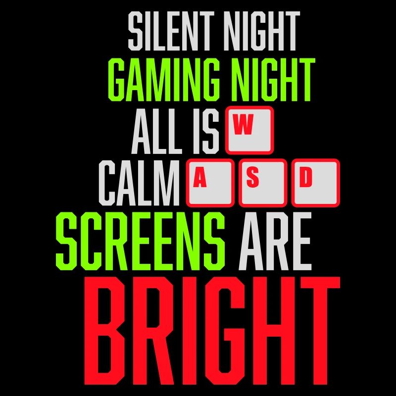 Silent Night Gaming Night All Calm Screens Bright
