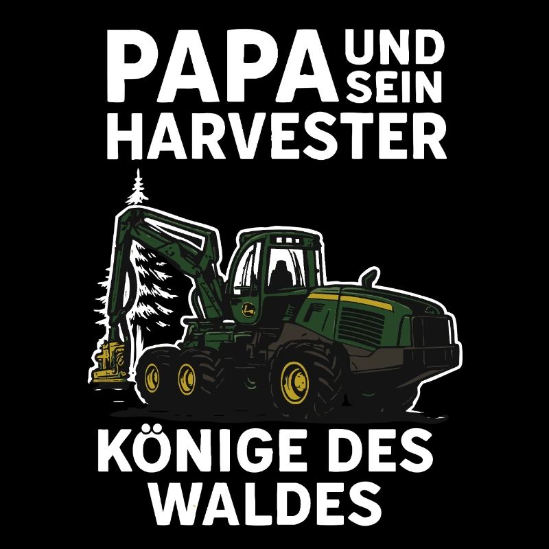 Papa et sa moissonneuse, rois de la forêt