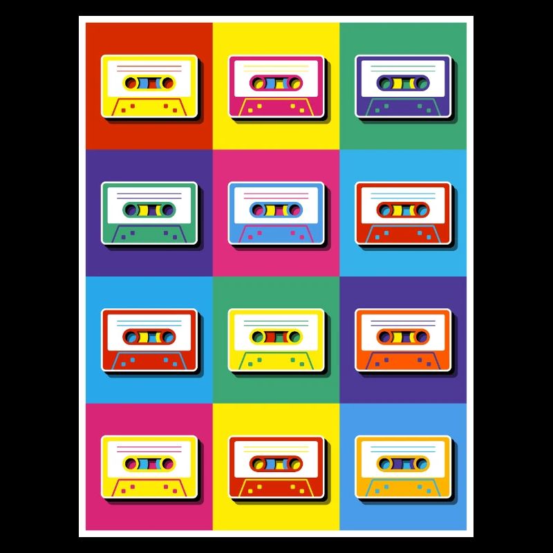 Pop Art Cassette Tapes
