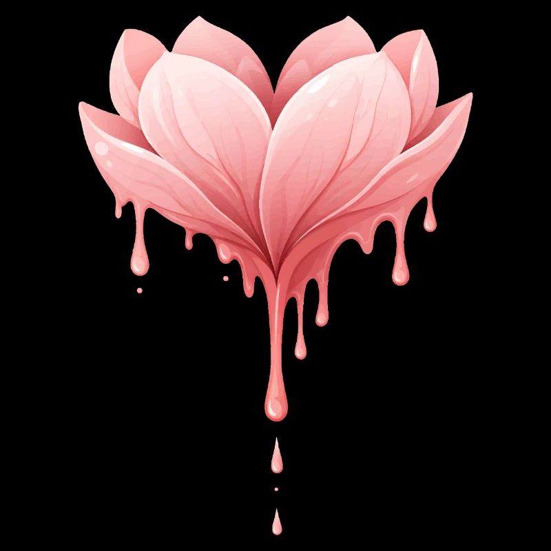 Illustration de fleur de lotus avec gouttes
