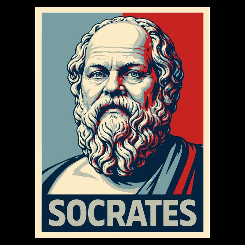 Portrait pop art de Socrate