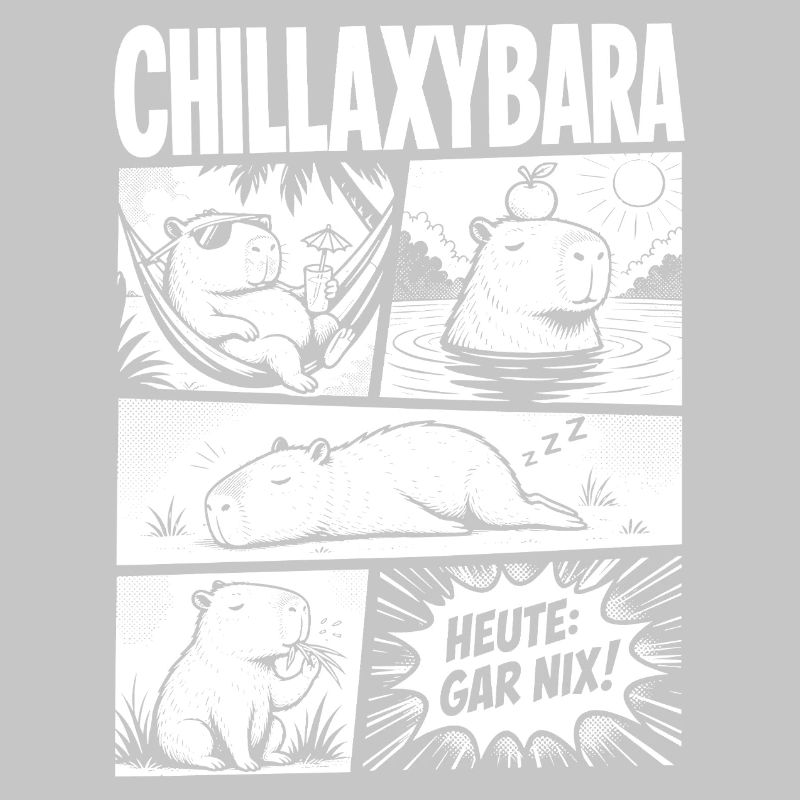 Chillax Capybara Relax Comic Design