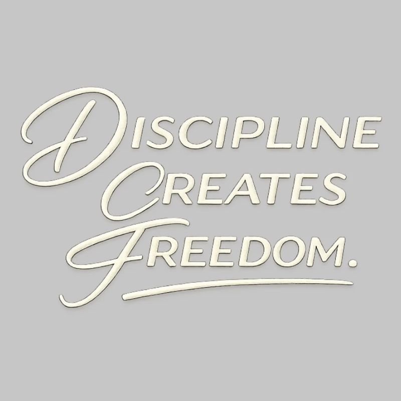 Discipline Creates Freedom Script