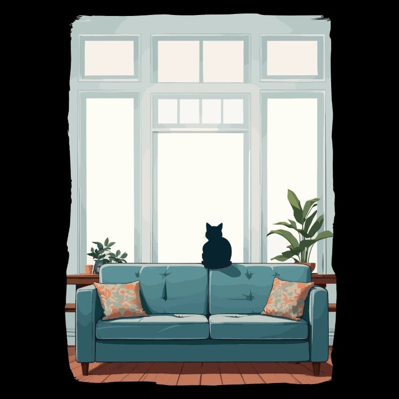 Chat seul à la maison