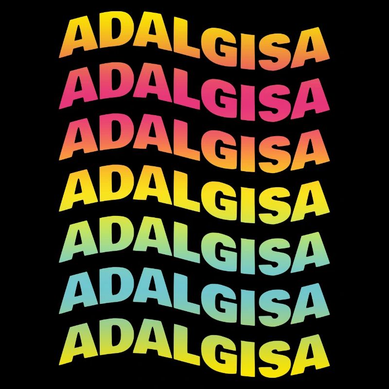 Adalgisa tshirt texte vague effet t-shirt-