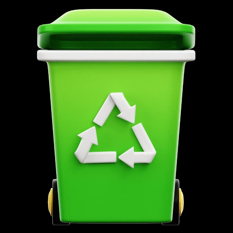 Recycling, bin, selective sorting