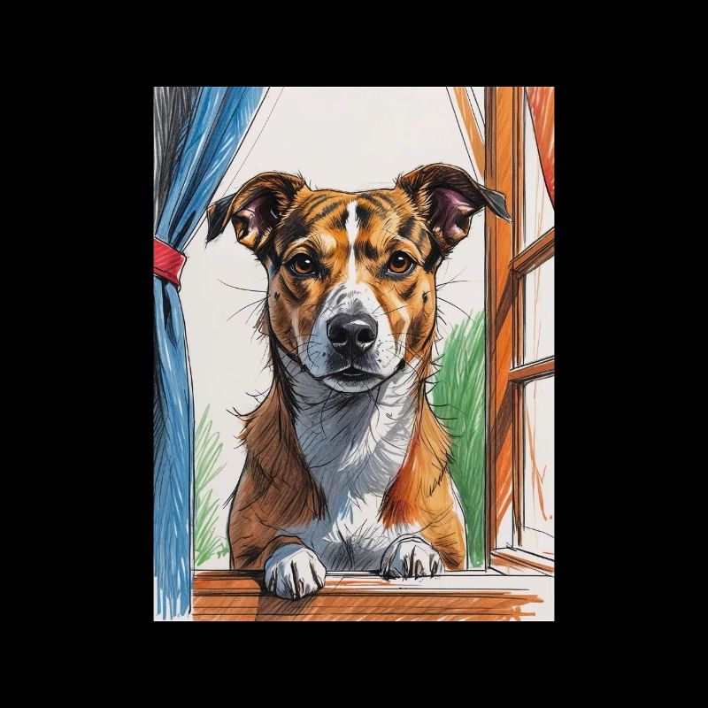 Dog from the Arty Window