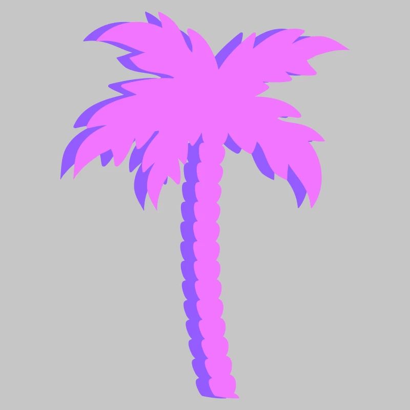 Lila Palmen Gradient