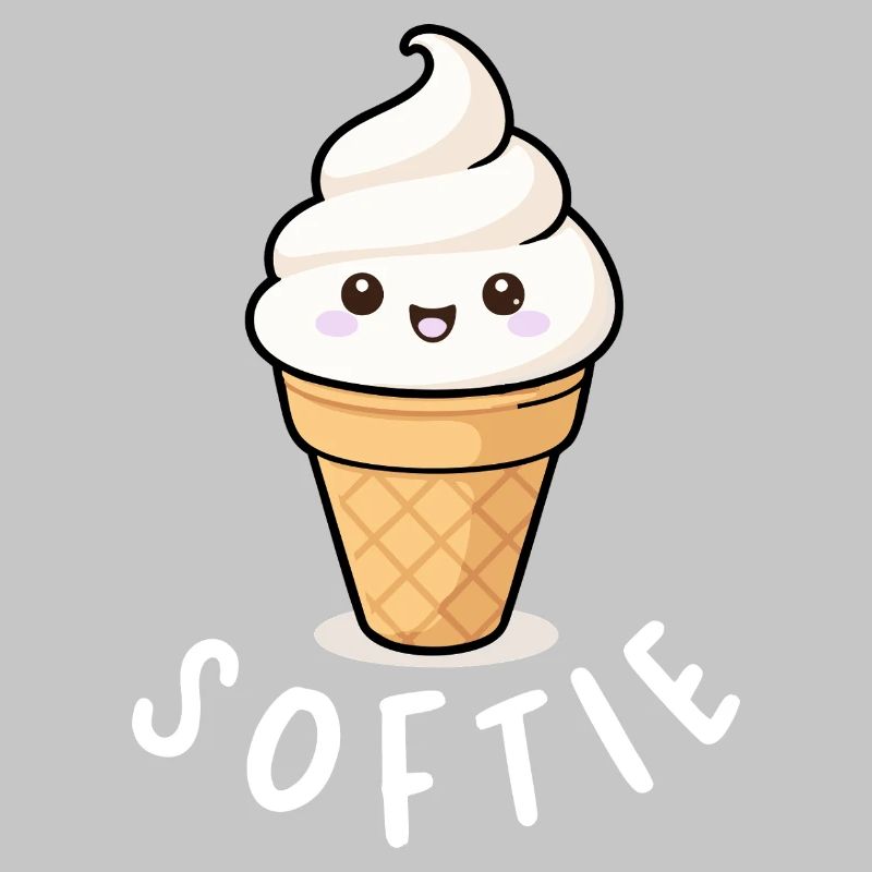 Softie Softeis Liebe Minimal Statement