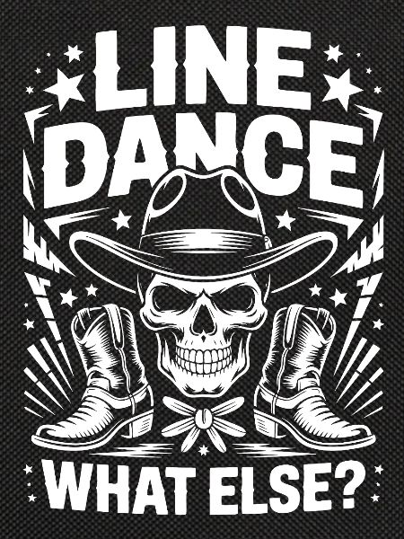 Line Dance Skull Western