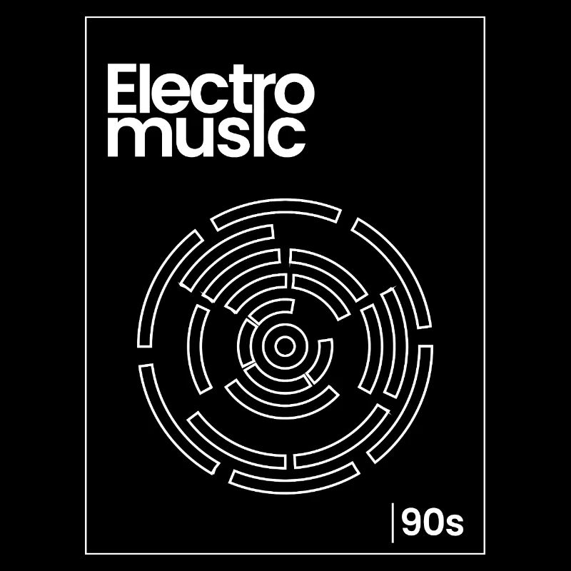 Electro Maze 90s Techno Tee