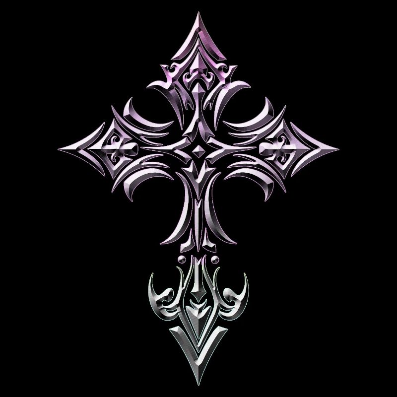 Croix gothique en gradient