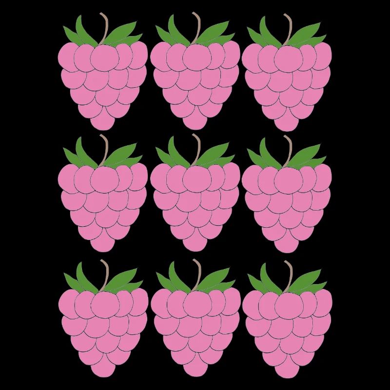 Raspberry Grid Pattern