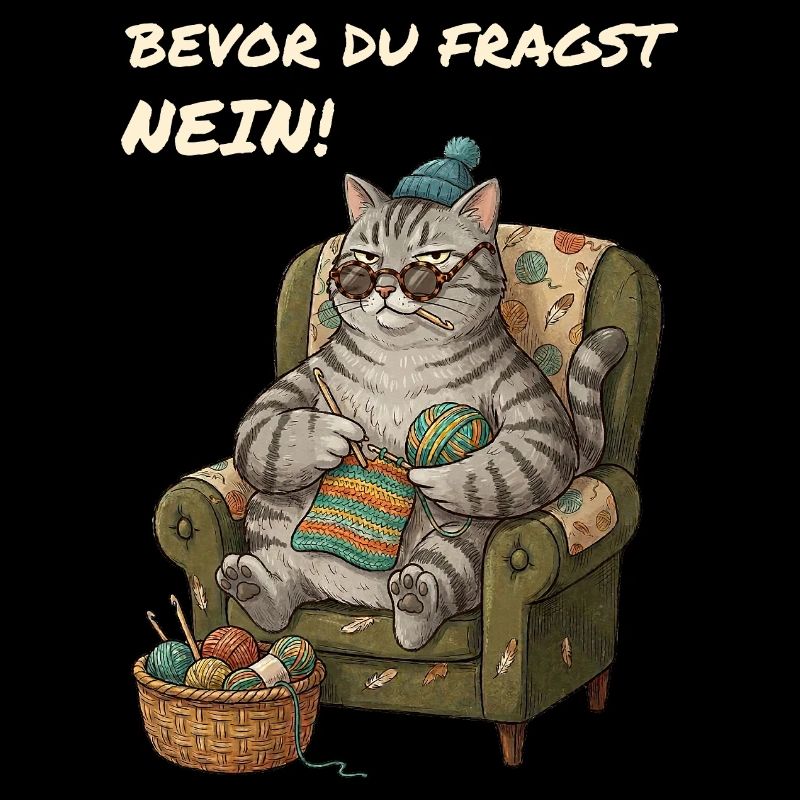 Lustiger Spruch Katze Häkelt