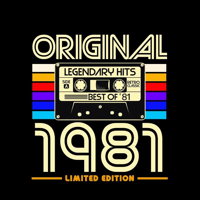 Original 1981 Cassette Rétro Édition Limitée
