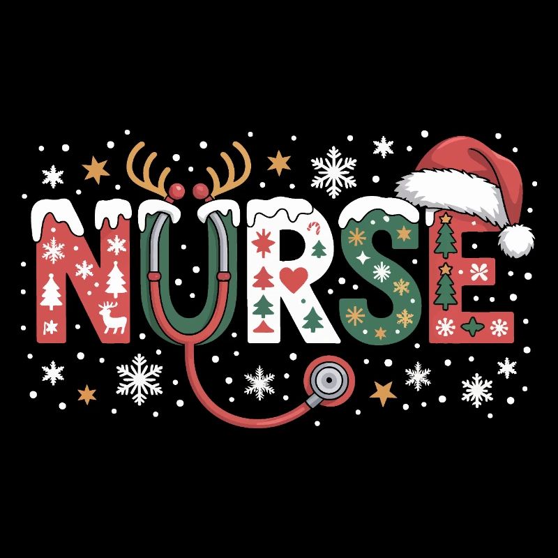 Logo du stéthoscope de l’infirmière Christmas