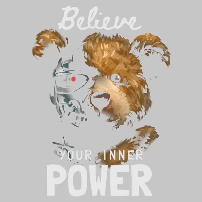 Bear with Robot Face Inner Power