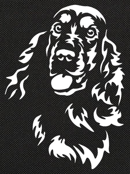 Cocker Spaniel Kopf "Black Edition"