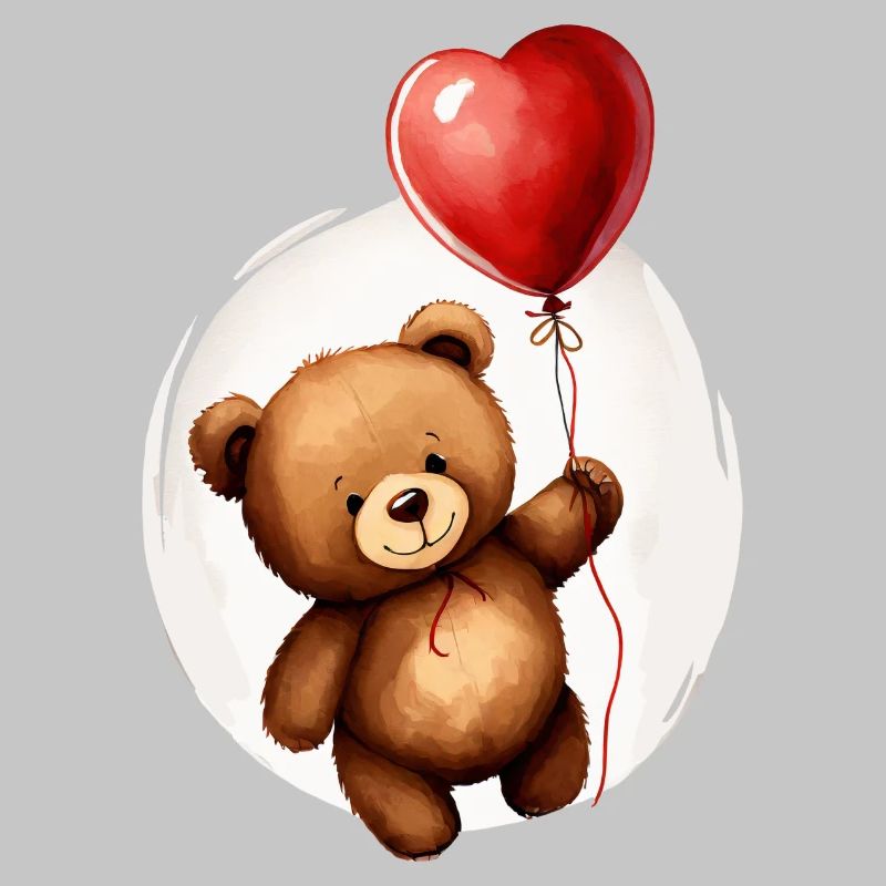 Bär mit Ballon