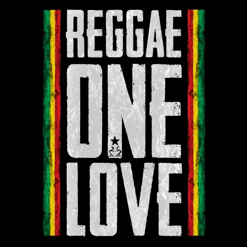 Reggae Liebe Design mit afrikanischen Streifen